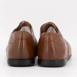 PIERRE CARDIN Derbies avec lacets cuir avec semelle fine Homme MARRON Clearance
