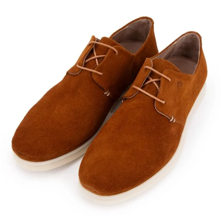 PIERRE CARDIN Derbies en cuir à lacets Homme MARRON Best