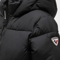 ROSSIGNOL Doudoune à capuche avec logo blason Enfant, Bébé NOIR Discount