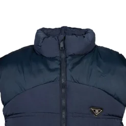 BILL TORNADE Doudoune bi matière sans manches Hugo col cheminée Homme BLEU FONCE Best