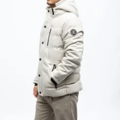 DEELUXE 74 Doudoune chiro avec capuche Homme BEIGE