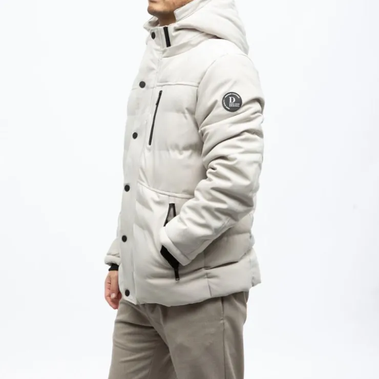 DEELUXE 74 Doudoune chiro avec capuche Homme BEIGE