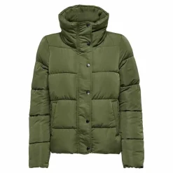 ONLY Doudoune col montant à pressions Femme KAKI Outlet