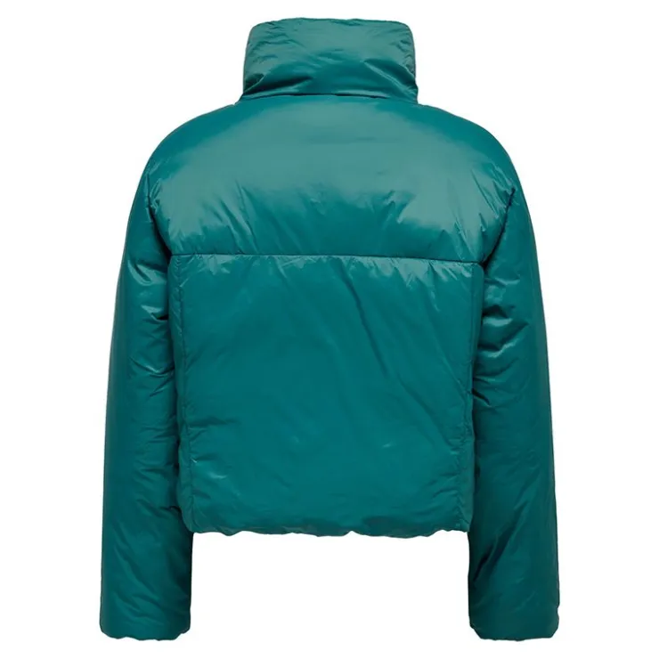 ONLY Doudoune courte col montant Femme VERT