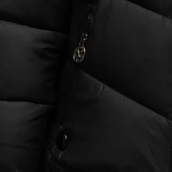 CXL BY CHRISTIAN LACROIX Doudoune courte zippée à capuche fausse fourrure col montant Enfant, Bébé NOIR Sale