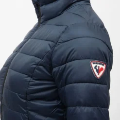 ROSSIGNOL Doudoune fine ajustée matelassée poches zippées col cheminée Femme BLEU FONCE Online