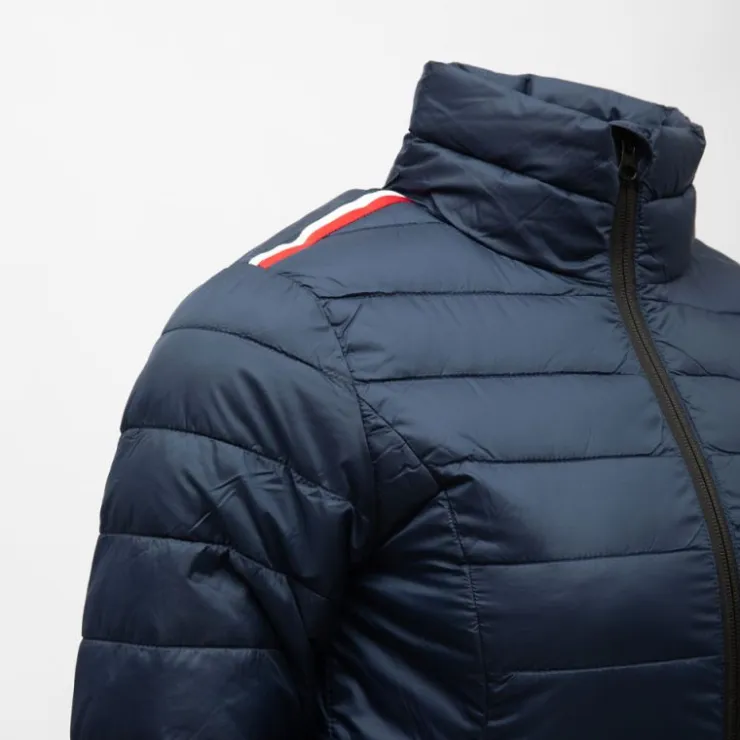 ROSSIGNOL Doudoune fine ajustée matelassée poches zippées col cheminée Femme BLEU FONCE Online