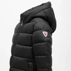 ROSSIGNOL Doudoune matelassée col montant avec capuche couleur unie Enfant, Bébé NOIR Best