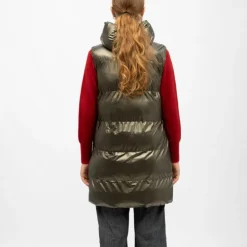 DEELUXE 74 Doudoune mi longue liliana khaki brillante Femme KAKI Hot