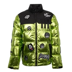 THE NEW DESIGNERS Doudoune patches métallisés Homme VERT Discount