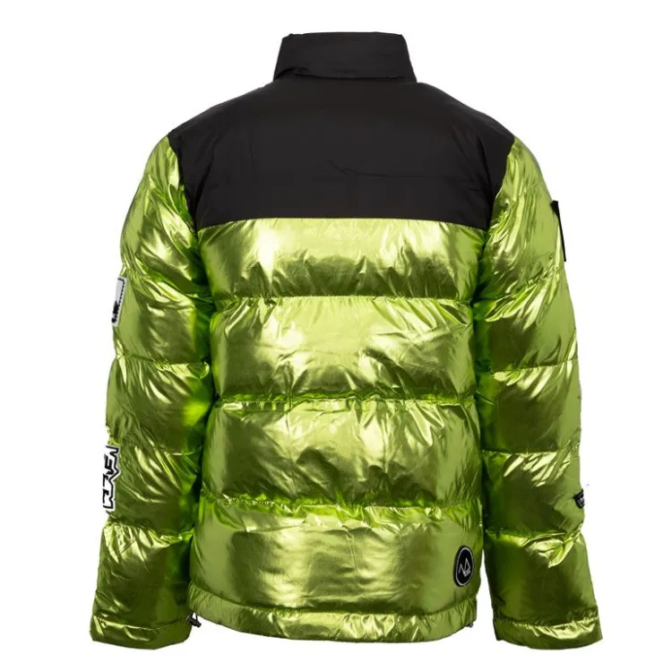 THE NEW DESIGNERS Doudoune patches métallisés Homme VERT Discount