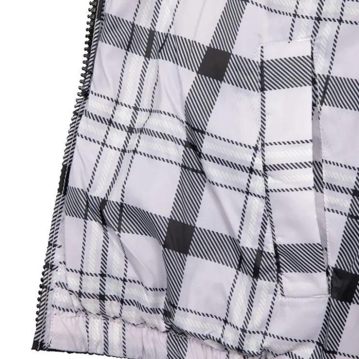 VOLCOM Doudoune réversible intérieur à carreaux Femme NOIR Discount