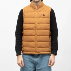 US POLO Doudoune sans mache asti Homme polyester MARRON CLAIR Online