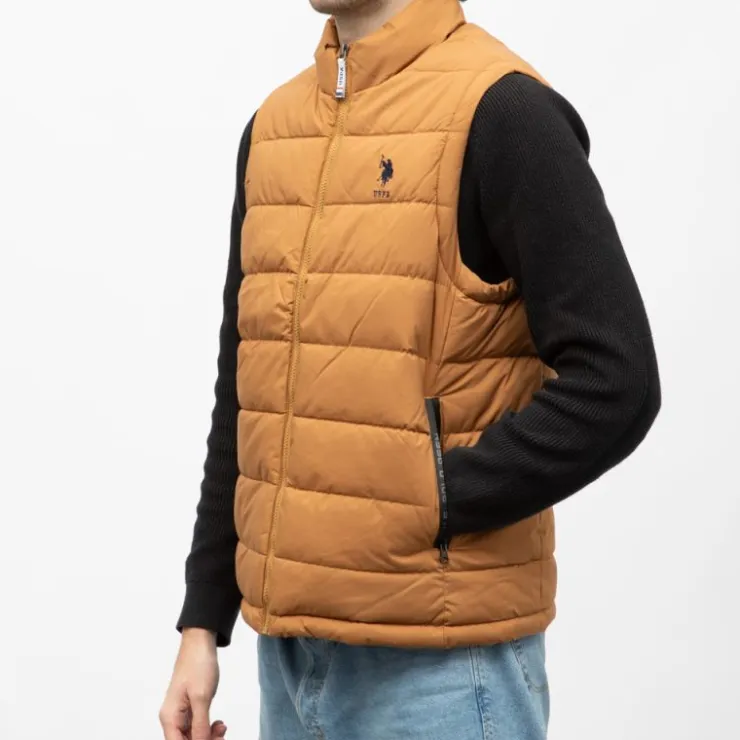 US POLO Doudoune sans mache asti Homme polyester MARRON CLAIR Online