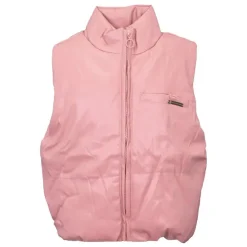 CXL BY CHRISTIAN LACROIX Doudoune sans manche similicuir zippée col montant Fille ROSE POUDRE Clearance