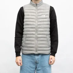 DEELUXE 74 Doudoune sans manches marshy col montant Homme GRIS CLAIR Hot