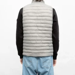 DEELUXE 74 Doudoune sans manches marshy col montant Homme GRIS CLAIR Hot