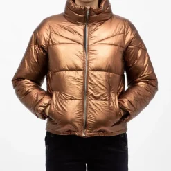 DEELUXE 74 Doudoune sheila brown col montant bronze Femme MARRON