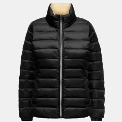 ONLY Doudoune zippée col montant à longues manches Femme NOIR Hot