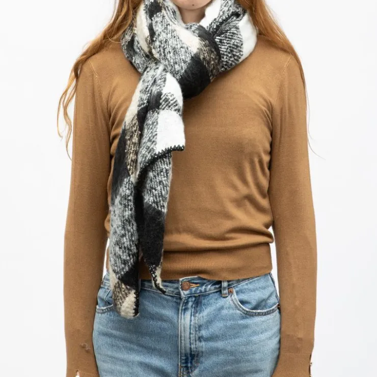 ONLY Echarpe à carreaux lima Femme BEIGE Clearance