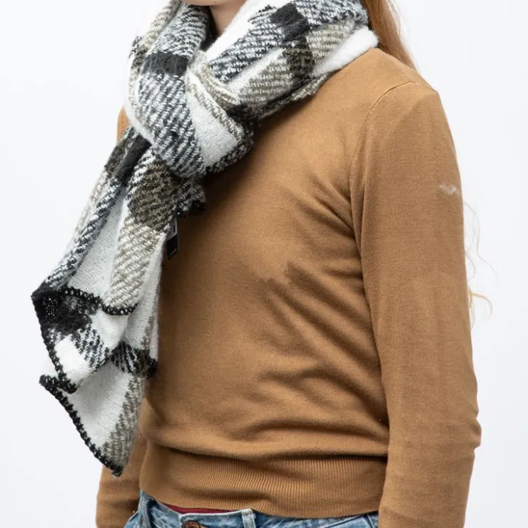 ONLY Echarpe à carreaux lima Femme KAKI Hot