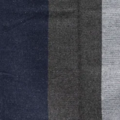 MANOUKIAN Echarpe à rayures 30x180cm Homme BLEU FONCE Online