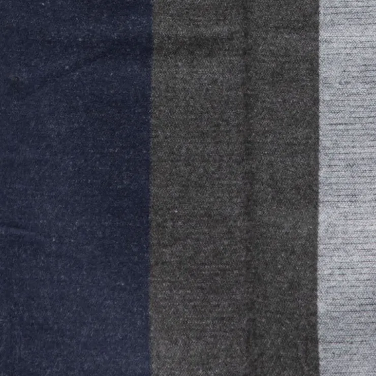 MANOUKIAN Echarpe à rayures 30x180cm Homme BLEU FONCE Online