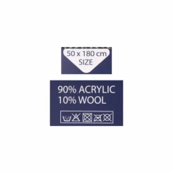 NEW MAN Echarpe acrylic 50x180 Homme NOIR Outlet