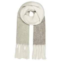 ONLY Echarpe avec pampilles Bonnie à rayures Femme BLANC ECRU Best