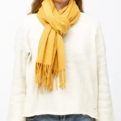 MANOUKIAN Echarpe basique effet polaire 65x180cm Mixte JAUNE Discount