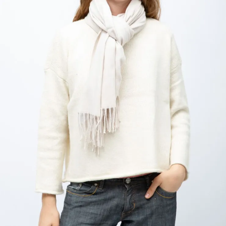 MANOUKIAN Echarpe basique effet polaire 65x180cm Mixte BEIGE Clearance