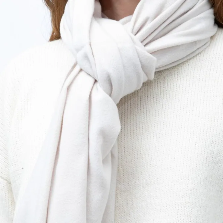 MANOUKIAN Echarpe basique effet polaire 65x180cm Mixte BEIGE Clearance