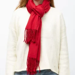 MANOUKIAN Echarpe basique effet polaire 65x180cm Mixte ROUGE Best