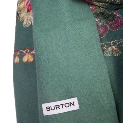 BURTON OF LONDON Echarpe brodé à fleurs Lindsay 70x180cm Mixte VERT Outlet