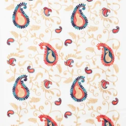 GERARD PASQUIER Echarpe brodée avec motif cachemire 70x185cm Femme BLANC ECRU