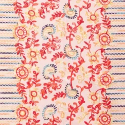 GERARD PASQUIER Echarpe broderie colorée70x185cm Femme ROSE Hot