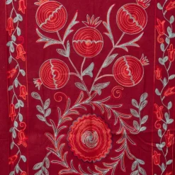 GERARD PASQUIER Echarpe broderie imprimé fleurs 70x185cm Femme BORDEAUX Best