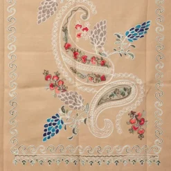 GERARD PASQUIER Echarpe douce avec broderie 70x185cm Femme MARRON CLAIR Outlet