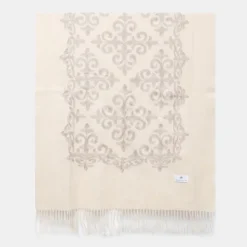 GERARD PASQUIER Echarpe douce couleur unie imprimé 70x185cm Femme BEIGE Online