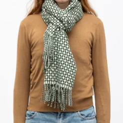 MANOUKIAN Echarpe gris 70 x 180cm man ff 224059 Femme VERT FONCE Online