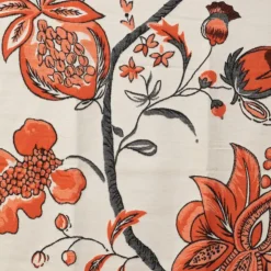 GERARD PASQUIER Echarpe imprimé à fleurs jaquard 90x180cm Femme ORANGE Clearance