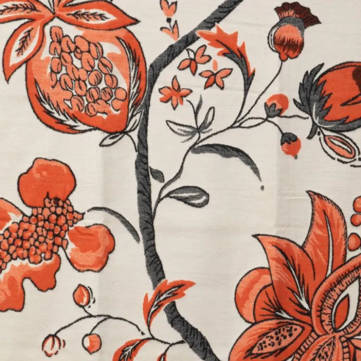 GERARD PASQUIER Echarpe imprimé à fleurs jaquard 90x180cm Femme ORANGE Clearance