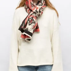 GERARD PASQUIER Echarpe imprimé cachemire 90x180cm Femme ROUGE Best