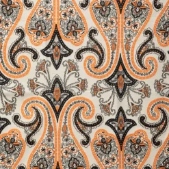 GERARD PASQUIER Echarpe imprimé cachemire 90x180cm Femme ORANGE Clearance