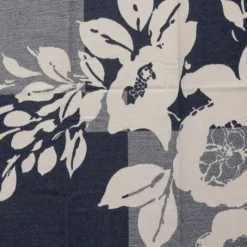 MANOUKIAN Echarpe imprimee jaquard 90x180cm Femme BLEU FONCE Best