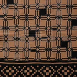 MANOUKIAN Echarpe imprimee jaquard 90x180cm Femme MARRON