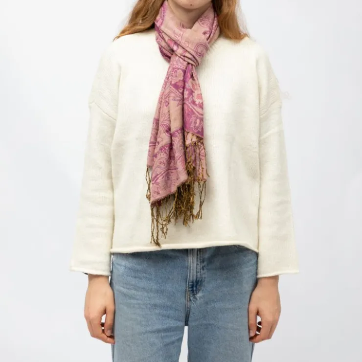 RODIER Echarpe imprimee menina 70x180 Femme VIOLET CLAIR Online