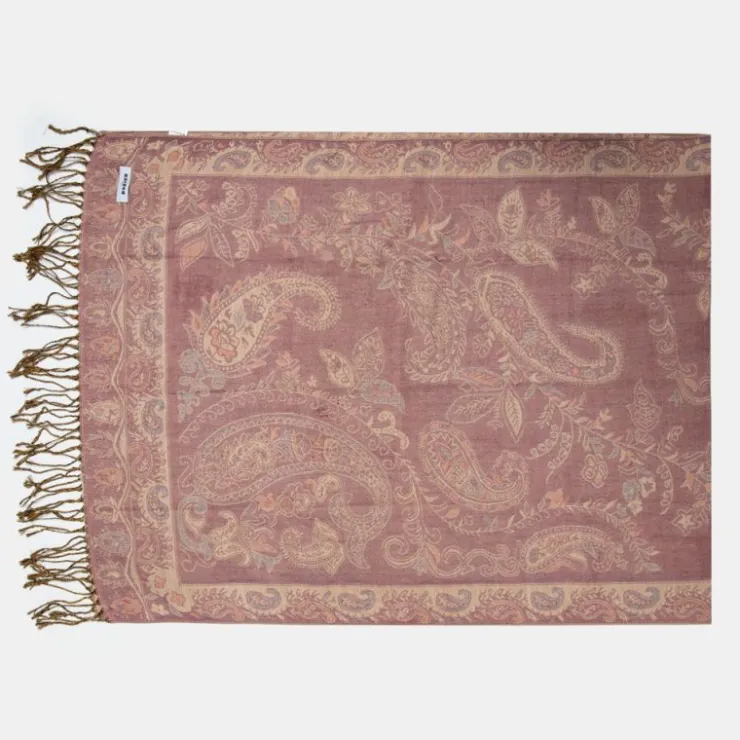 RODIER Echarpe imprimee menina 70x180 Femme ROSE CLAIR New