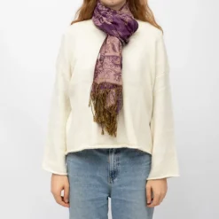 RODIER Echarpe imprimee menina 70x180 Femme VIOLET Outlet