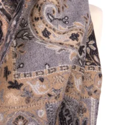 RODIER Echarpe ivy e avec fleurs 65x180 Mixte GRIS Clearance